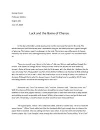 Essay1 George GreenProfessor