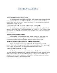Crumbling America