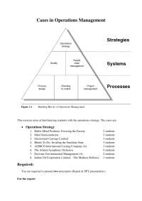 Operationa Management