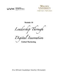 Leadership through digital innovation