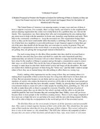 A Modest Proposal