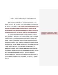 Research Paper The First Not the