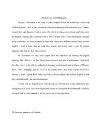 Methodology And Bibliography