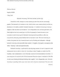 Hydraulic Fracturing