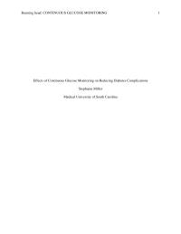 Effects of Continuous Glucose Monitoring on Reducing Diabetes Complications