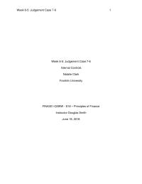 Week 6-5 – Judgement Case 7-6