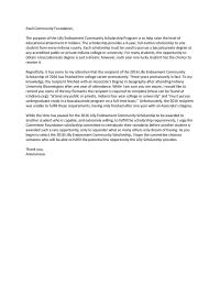 Letter Paoli Community