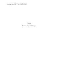 Chipotle Case Study