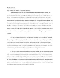 Ann Lyman’s Proposal