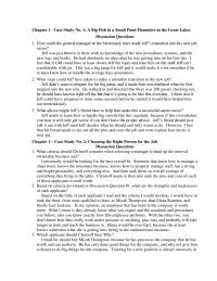 Assignment Chapter 1  Case Study No 1