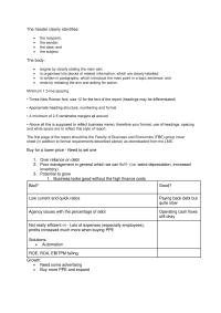 Accounting reports and analysis