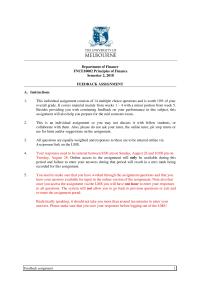 FNCE feedback assignment