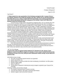 Case Study 1 Cassidy