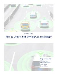 Pros and Cons of Self-Driving Car Technology