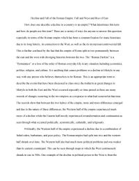 Decline and Fall of the Roman Empire: Fall and West and Rise of East