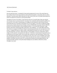 My Personal Statement