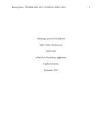 Technology and its Social Influence
