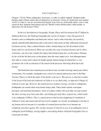 Geogprahy 101 Extra Credit Essay