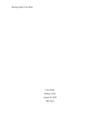 Case Study Running Head Case