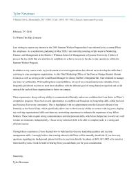 Mock Cover Letter