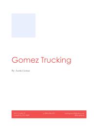 Business Gomez TruckingBy Austin