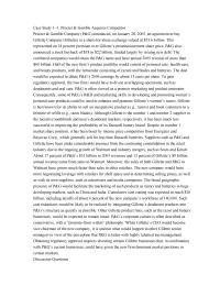 M&a Case Study 11 Procter amp