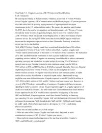 M&a Case Study 54 Cingular
