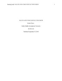 values and ethics