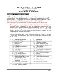 Financial accounting NANYANG