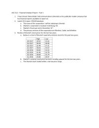 Financial Analysis Project
