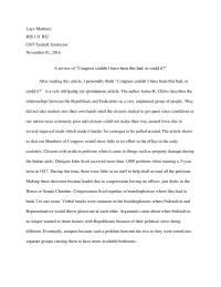 Episode 9 Kens Burn’s Essay