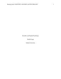 Scientific and Popular Psychology