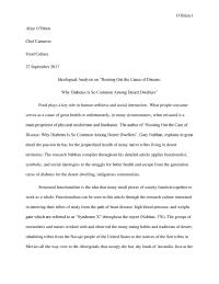 Ideological Analysis on “Rooting Out the Cause of Disease: Why Diabetes Is So Common Among Desert Dwellers”