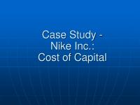 Nike Inc Cost Of Capital