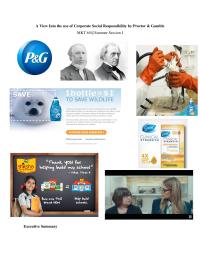 A View Into the use of Corporate Social Responsibility by Proctor & Gamble