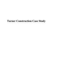 Turner Construction Case Study