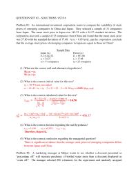Question Set 2 Answers