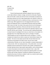 Big Data – MKT 420