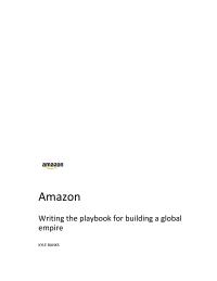 Amazon AmazonWriting the playbook