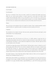Cost Of Capital SOUTHERN