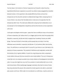 Biol 3304 Discussion Paper