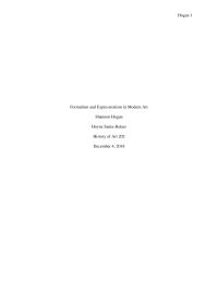 formalism and expressionism in modern art