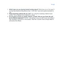 Effects Essay