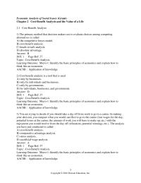 Economic Economic Analysis of
