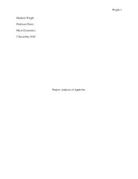 Analysis of Apple