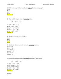 Chemistry Lecture Exam 4CHEM 1A