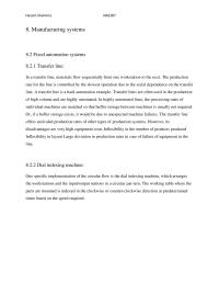 manufacturing systems