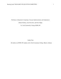 Quantum Computing
