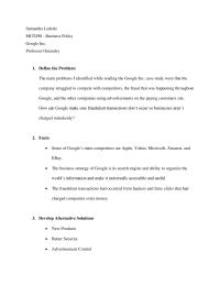Google Case Study