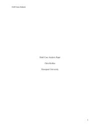 Free Draft Case AnalysisDraft Case